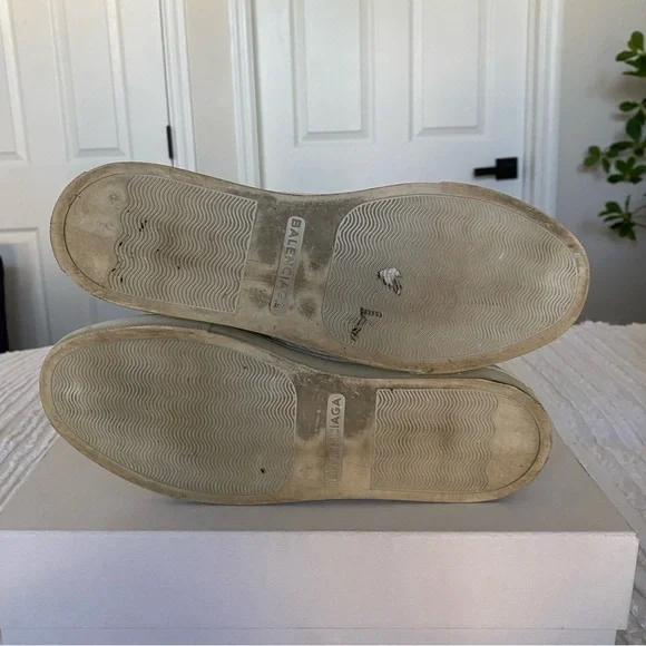 Balenciaga Pelle S Gomm Arena white blanc sneakers size 38